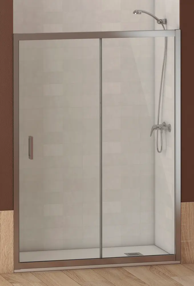 Mampara de Ducha FRONTAL , EASY CLEAN, CRISTAL DE SEGURIDAD 6mm:120cm El Baño Moderno
