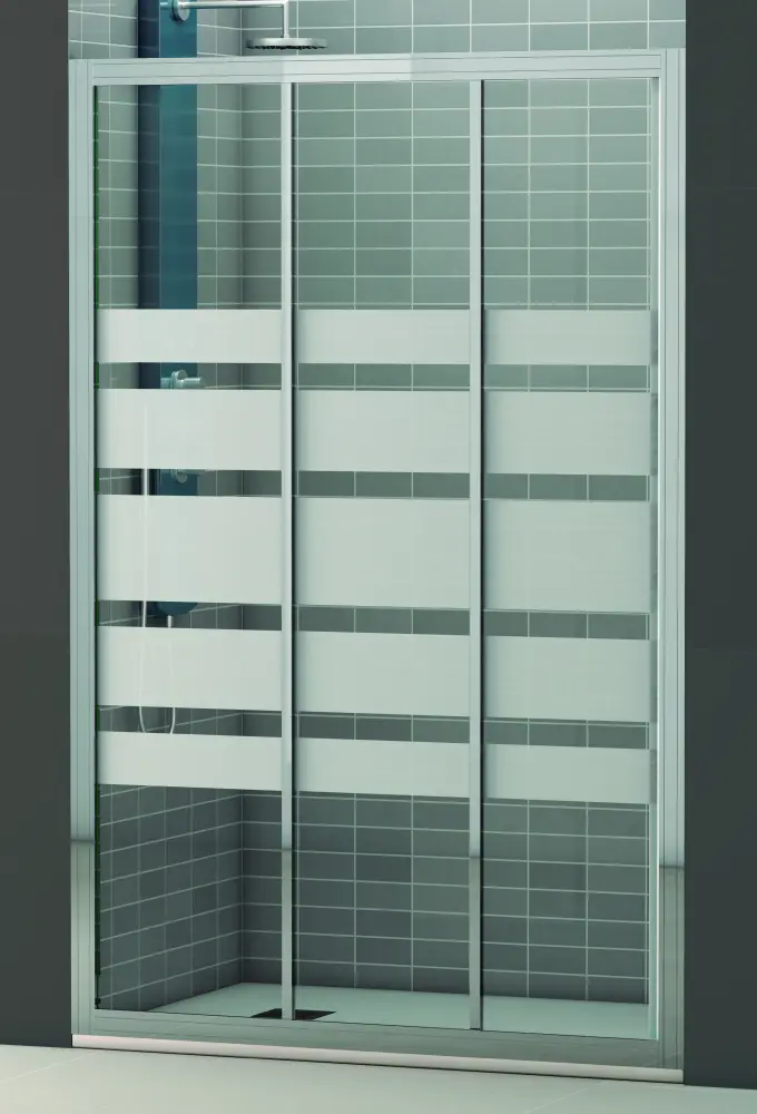 Mampara de ducha frontal PIA modular con cristal de 6mm :110cm El Baño Moderno
