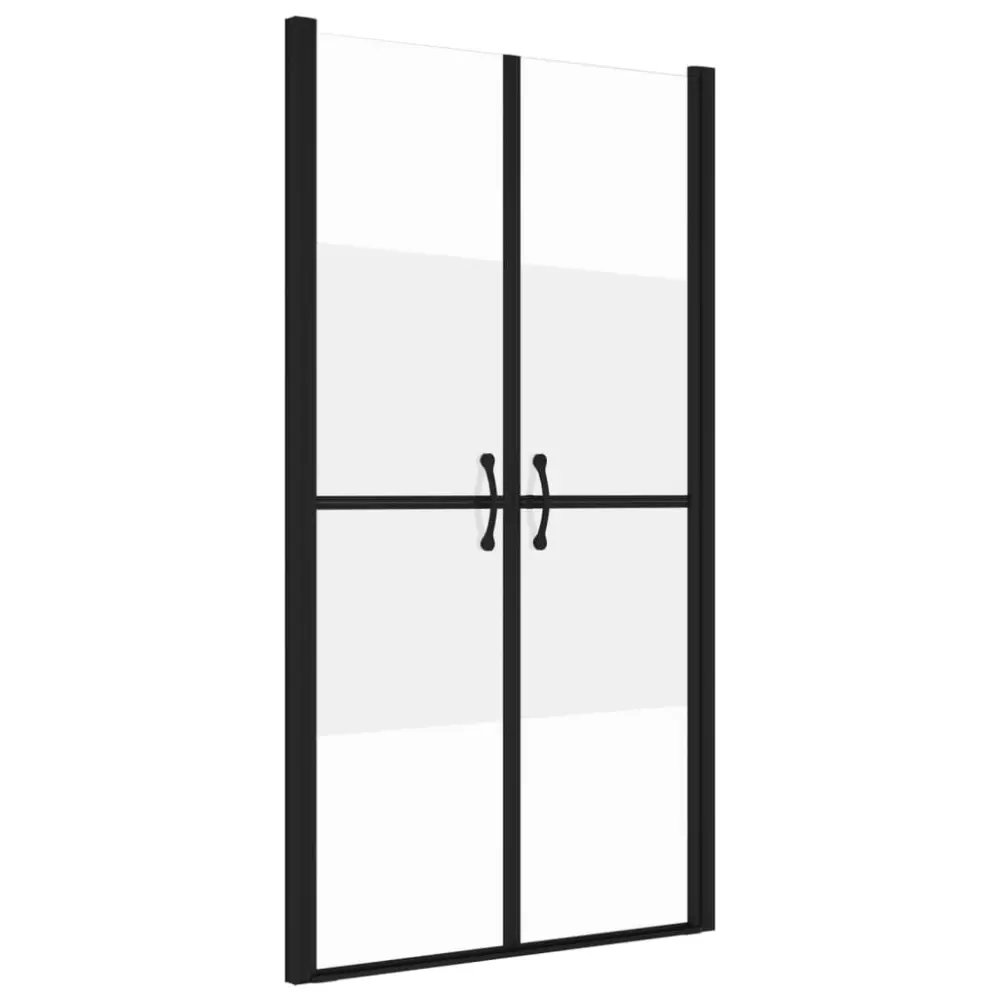vidaXL puerta de ducha esg medio esmerilado (88-91)x190 cm