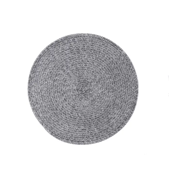 Manteleta Redonda 38 Cm Poliester PVC Gris Melange
