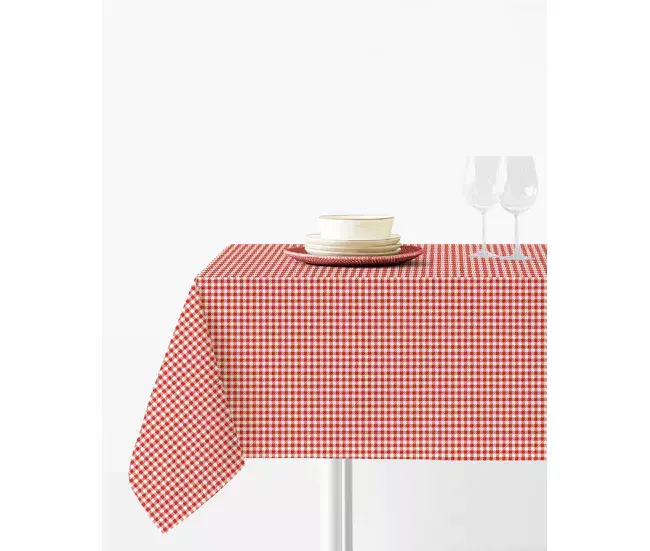 Juego Completo de Mantel Vichy - Rojo - Mesa 90x90 (150x150)