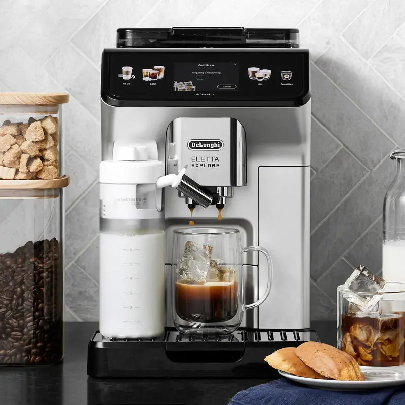 Cafetera Superautomatica Eletta Explore Gélido Brew ECAM450.65.S DELONGHI