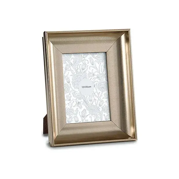 Acabado Elegante Marco de Fotos Dorado (4 x 26,5 x 21,5 cm) (13 x 18 cm)