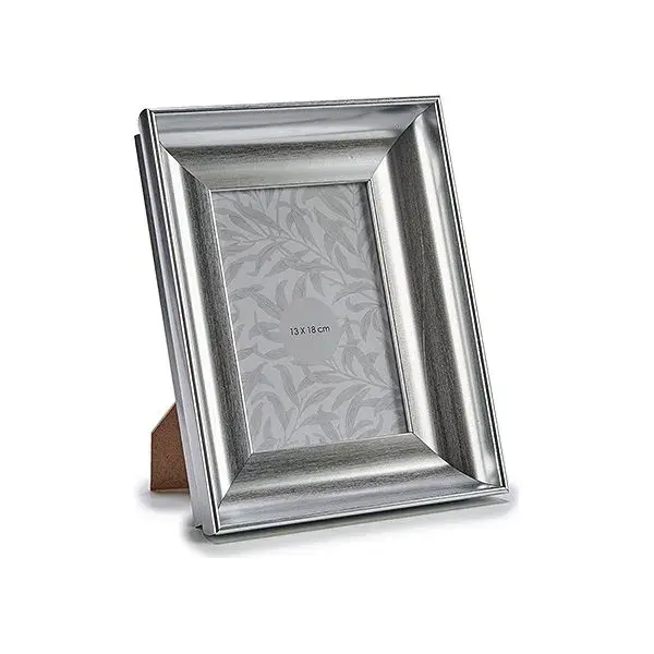 Marco de Fotos Plata (4 x 26,5 x 21,5 cm) (13 x 18 cm) con Múltiple Aperturas