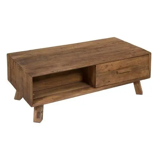 Mesa de Centro (120 x 60 x 63 cm) Madera reciclada