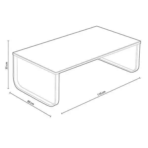 Mesa de centro Base blanco