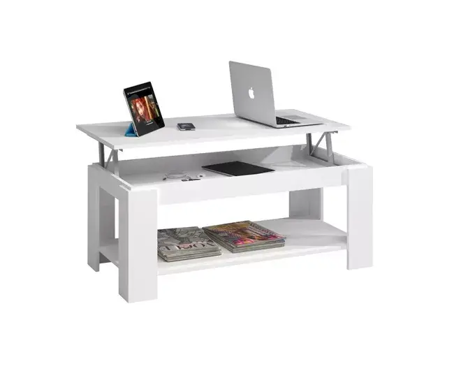Mesa de centro elevable Ambit Blanco Arthic 43x100x50 cm