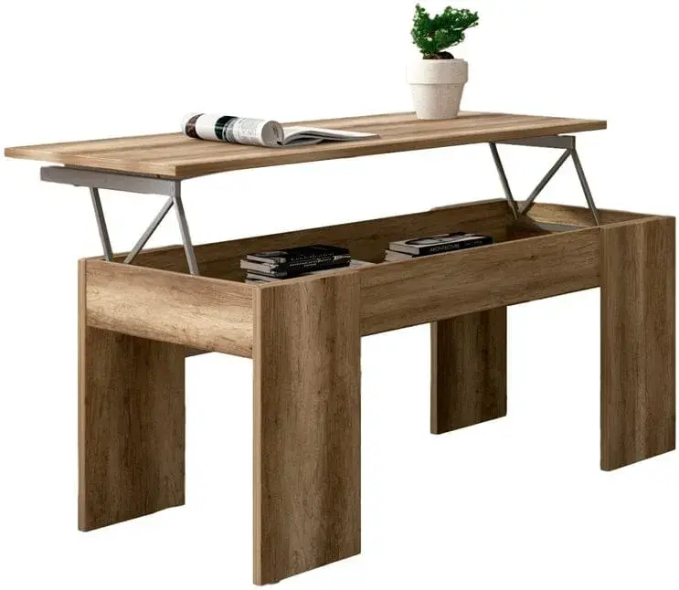 Mesa centro elevable Lara 58x100x50 cm