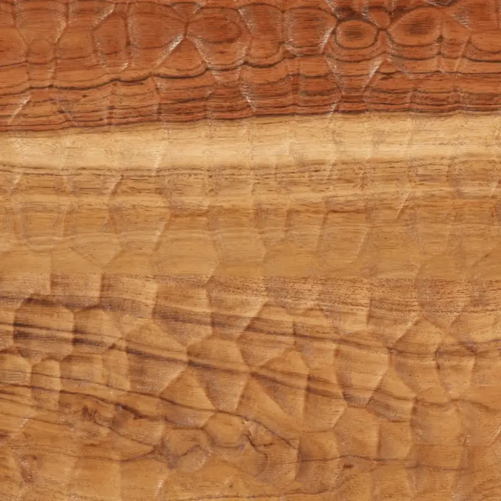 Armario Ropero Mesita de noche Vainilla puerta de dos caras madera de acacia natural 46x40x33 cm