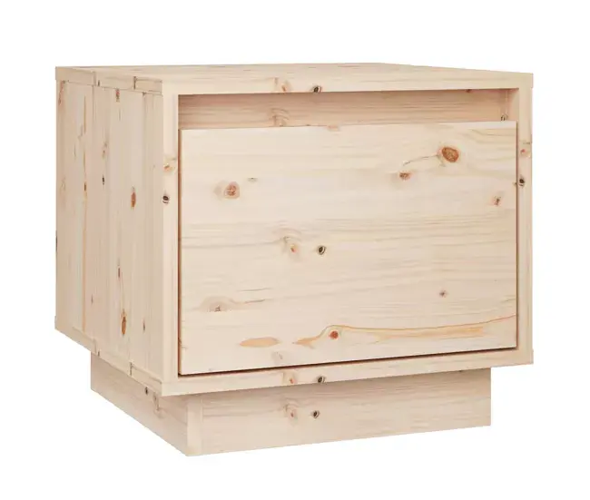 Certificado Ecológico vidaXL Mesita de noche madera maciza de pino 35x34x32 cm