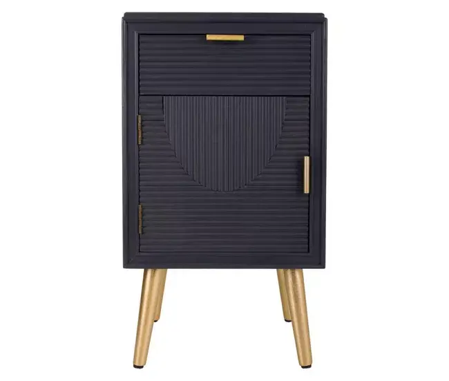 Mesita de madera gris tenebroso 39.5x36x70.5