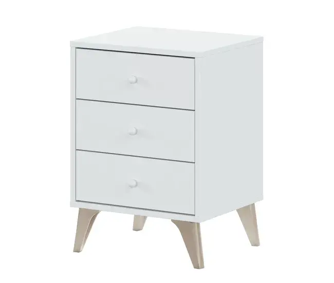 Mesita de noche Sweet Blanco 56x40x33,5 cm con Luz LED Integrada