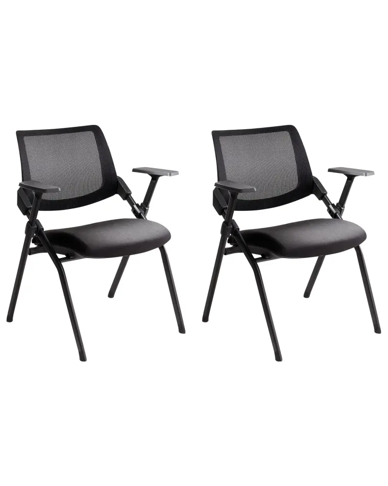 Set 2 Conference Chairs Black VALDEZ