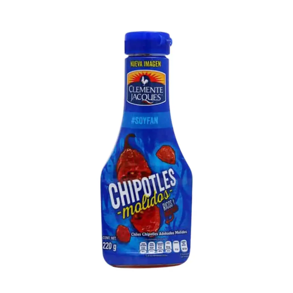 Chipotle molido "sirve fácil" Clemente Jacques 220g de 20 cm de Diámetro