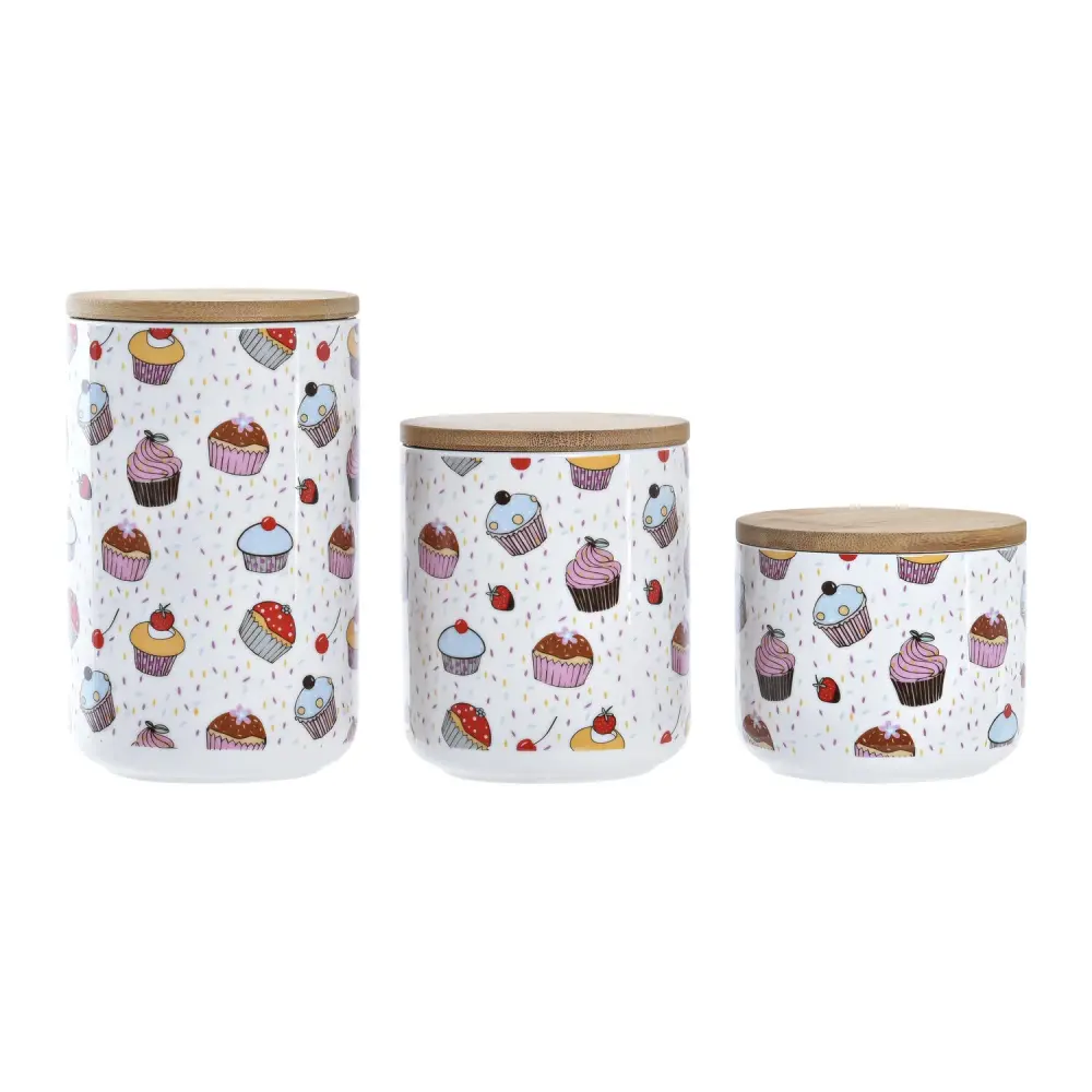BOTE SET 3 GRES BAMBU 10X10X17 PASTELES COLORIDO