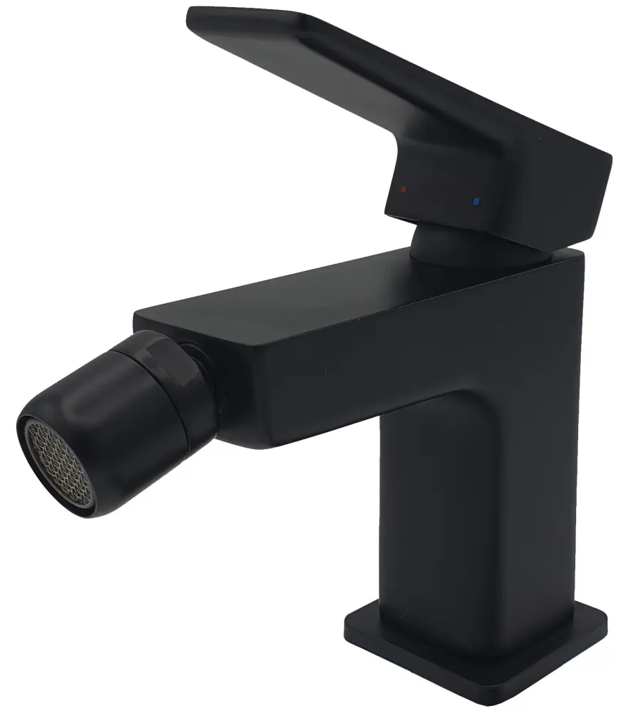 Griferia bidet negro monomando parma
