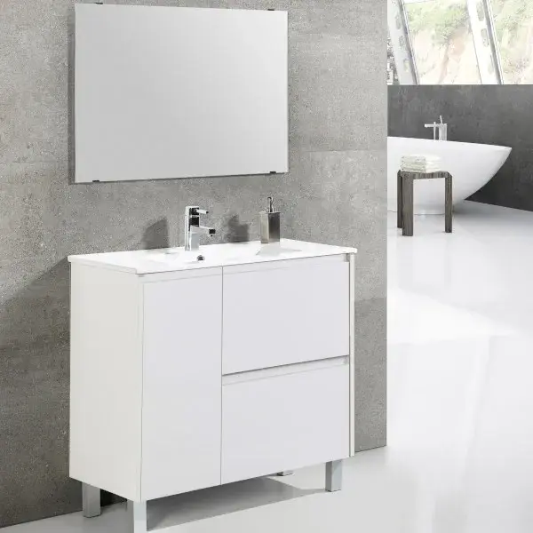 Conjunto Mueble Baño Raquel Blanco 80 cm
