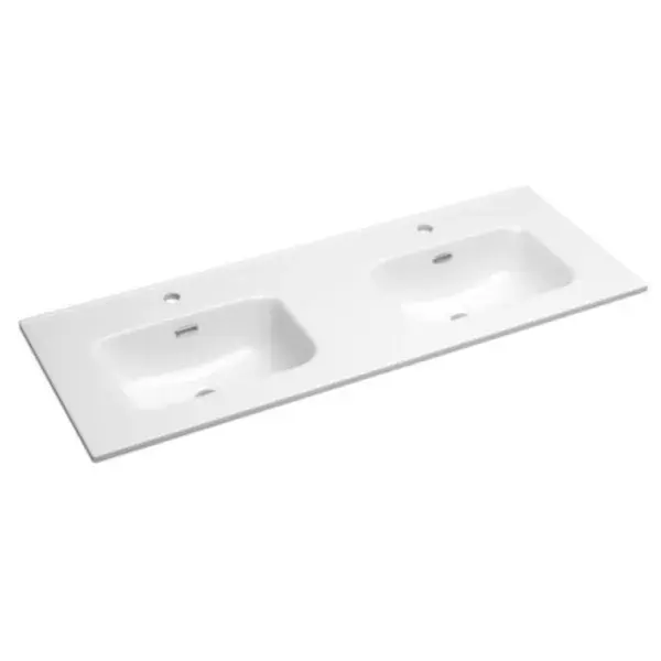 Lavabo cerámico 2 senos Turín 120x46 cm coycama