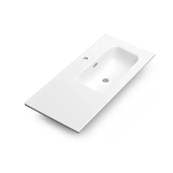 Lavabo cerámico turín 70+30 cm derecha coycama