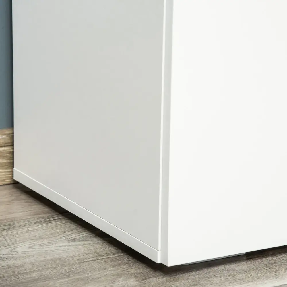 Aparador de salón Kui Homcom con 2 puertas blanco 70x70x39 cm
