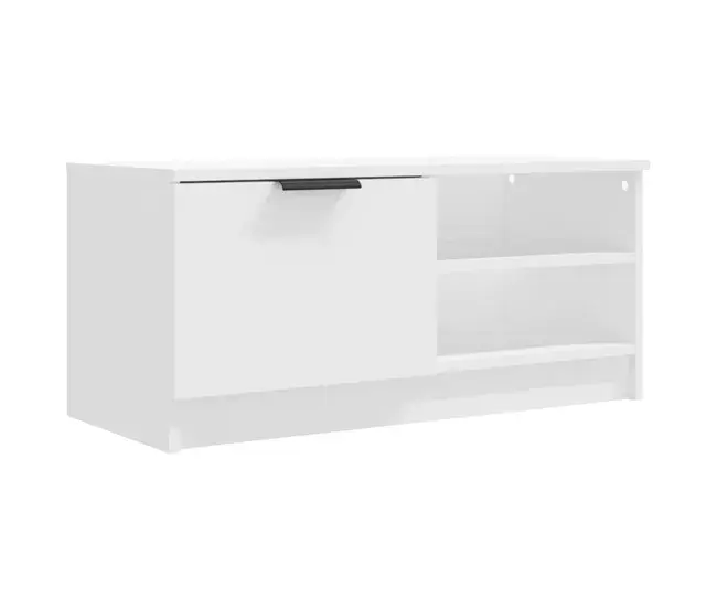 De Lujo Mueble de TV madera contrachapada gris hormigón 80x35x36,5 cm