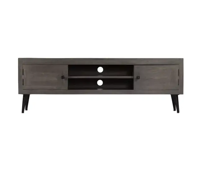 Mueble para TV de madera maciza de mango 140x30x45 cm Resistente al Desgaste