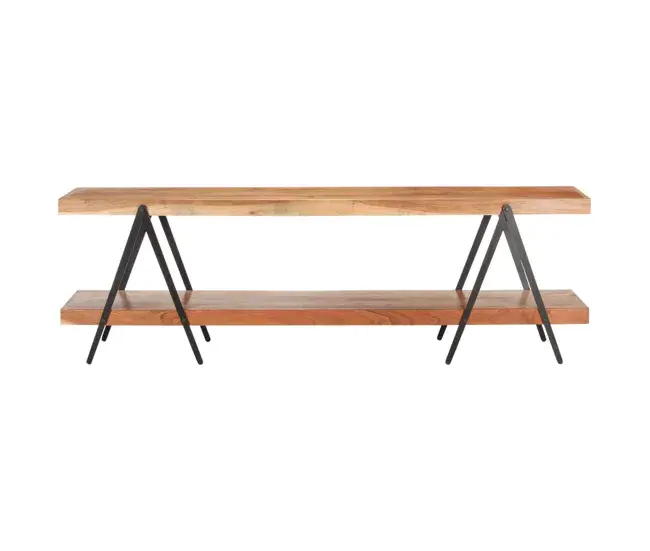 Mueble para TV de madera maciza reciclada 160x40x50 cm | Garantí de 2 ños