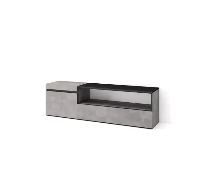 Skraut Home | Mueble TV | Televisión | Muebles de salón, almacenaje | 150x45x35cm | Para TV hasta 65" | Con almacenamien...