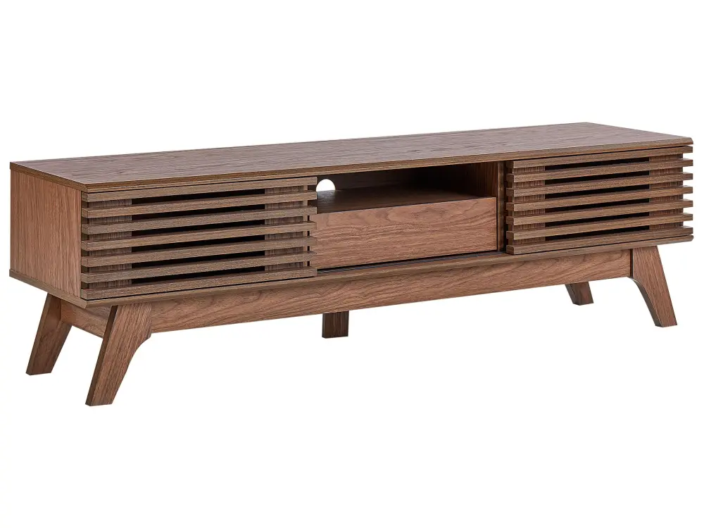 Mueble TV madera oscura DETROIT