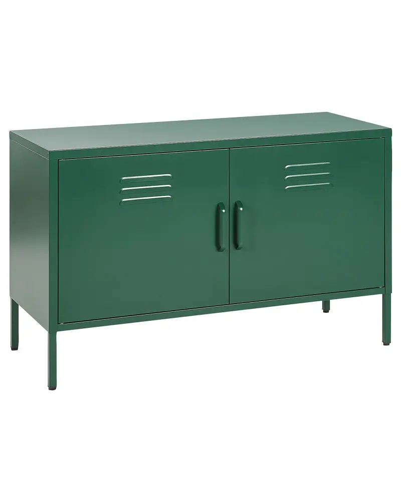 2 Door Metal Sideboard Green URIA