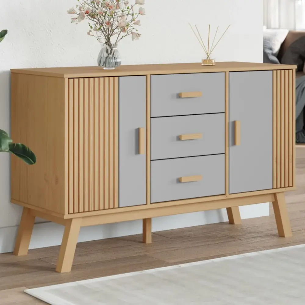 Dressoir Prelisar | Grenova | Grijs En Bruin Montaje Fácil