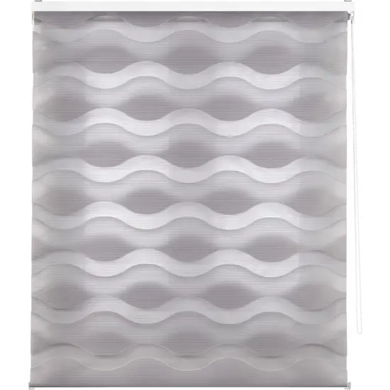 Blindecor | estor enrollable noche y dí 180x180 gris plata