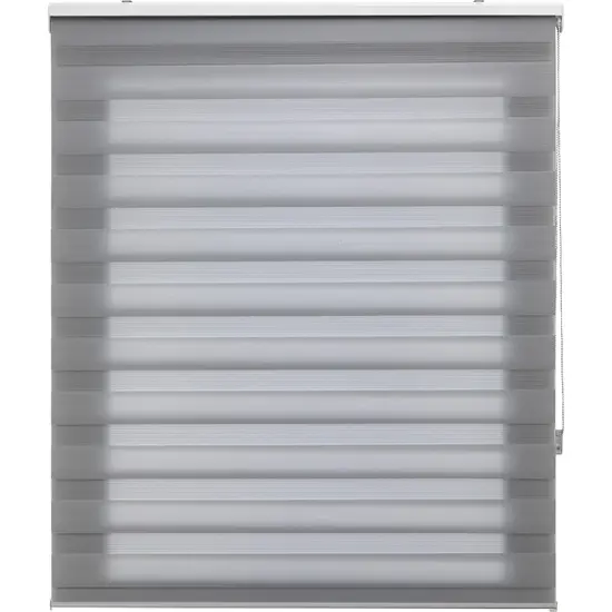 Blindecor lira | estor enrollable noche y dí 160x250 gris plata