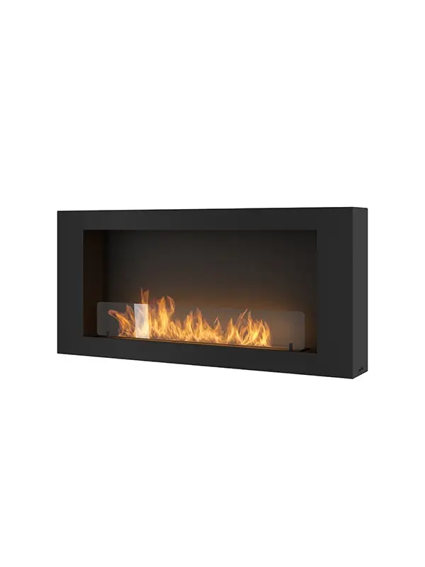 Murall 120 - biochimenea de pared - negro