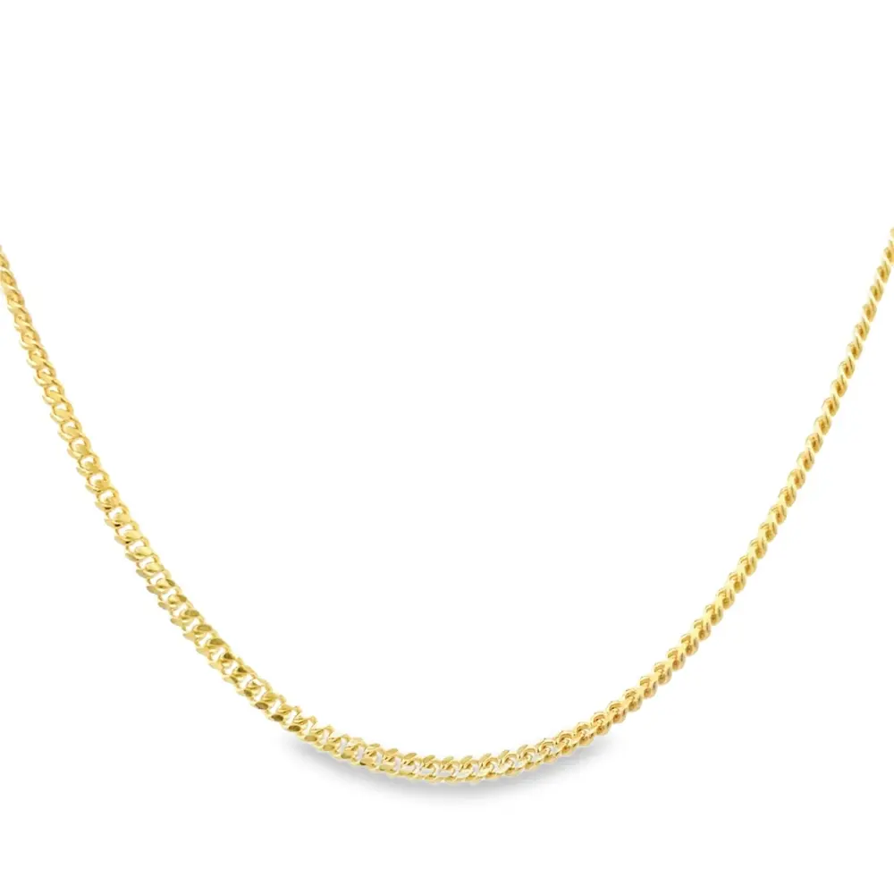 14KY CURBAN DIMINUTO 18 INCH CHAIN