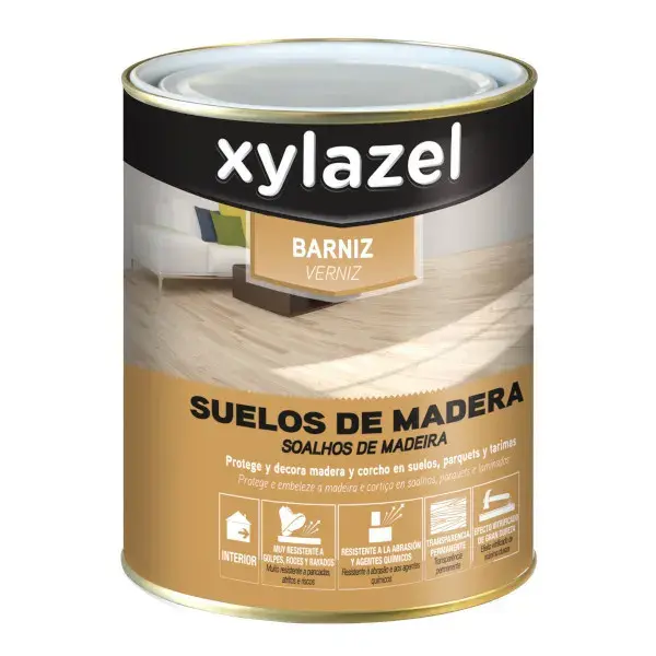 Barniz suelos de madera satinado xylazel 4 l