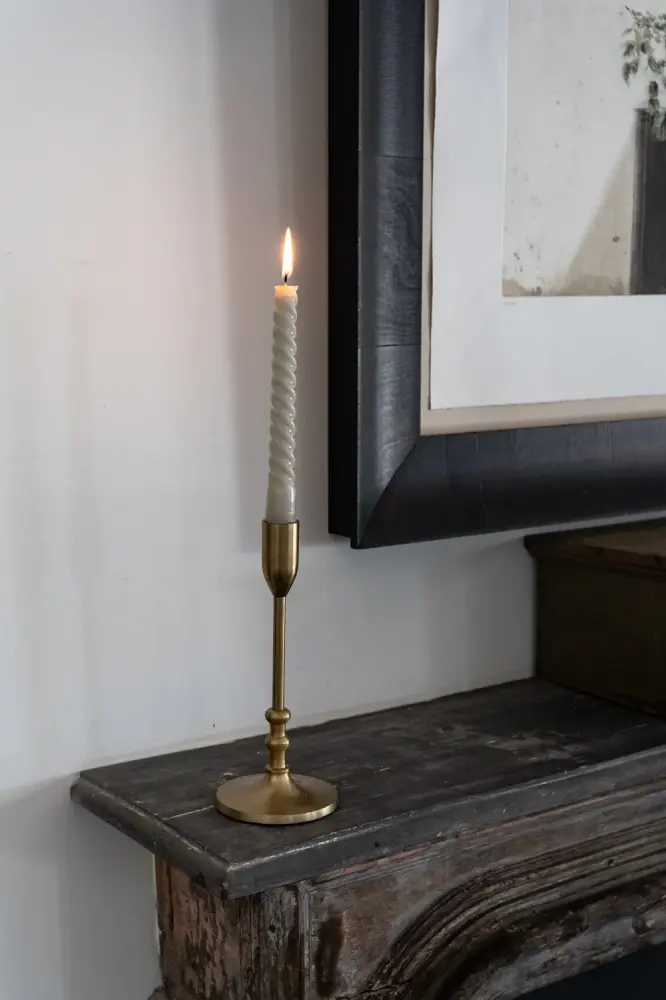 Candelabro Metálico Dorado Reducido