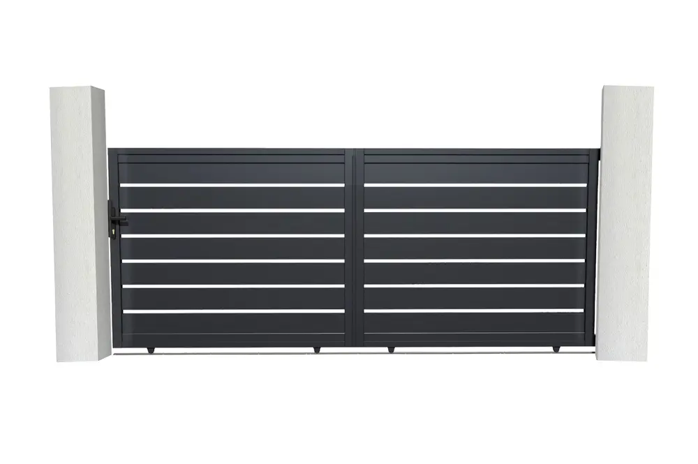 Puerta corredera de aluminio 3,5m vogel h.140cm