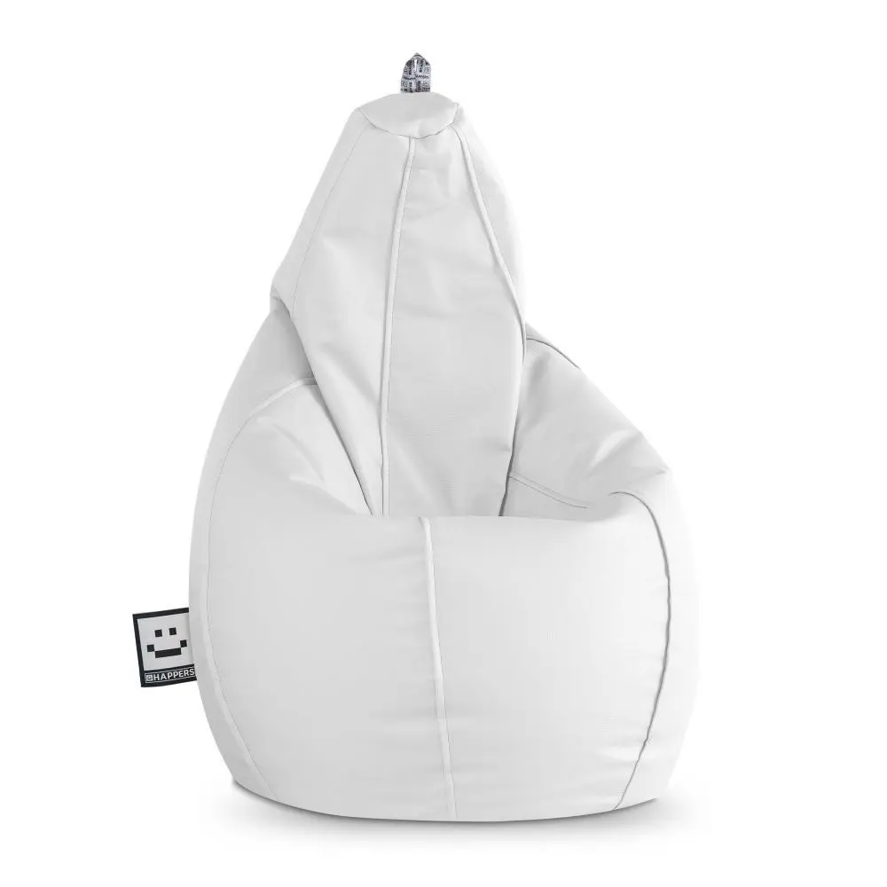 Sofá para Juegos Puff pera polipiel outdoor blanco happers xxl