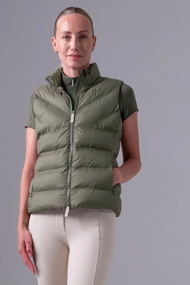 Lucy Women´s Puffer Vest Vintage Verde L