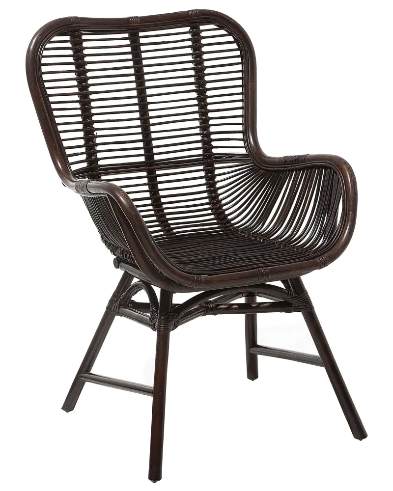 Rattan Accent Chair Brown TOGO