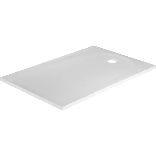 Plato ducha Calicia resina blanco 120x70 cm cooke_lewis