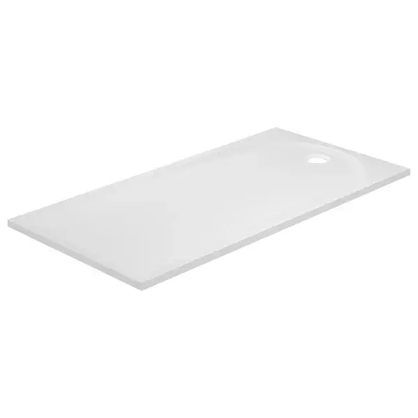 Plato ducha Calicia resina blanco 160x70 cm cooke_lewis