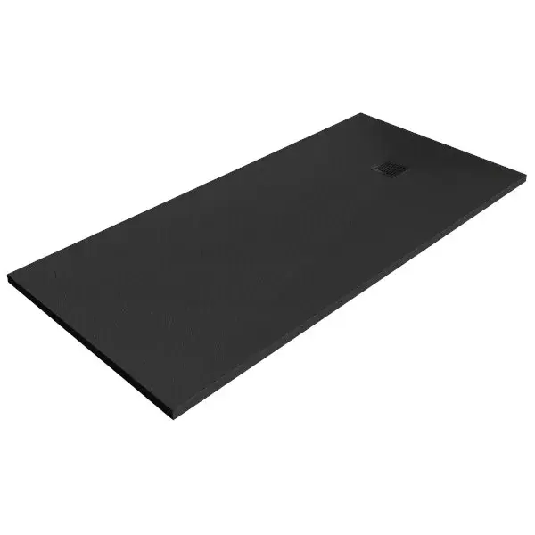 Plato ducha Pia resina negro 140x70 cm cooke_lewis