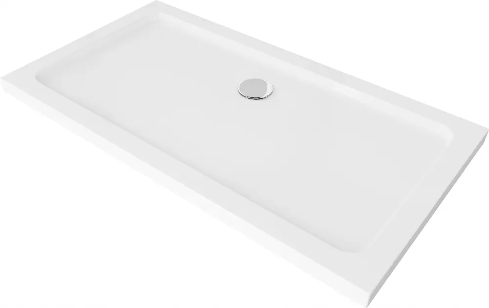 Plato de ducha antideslizante 130x70cm, blanco