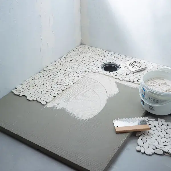Plato ducha Liquid gris arenado 120x90 cm