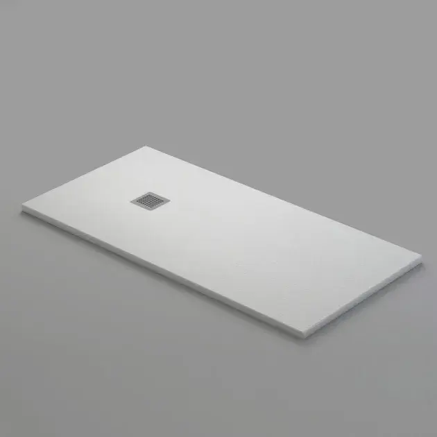 Plato de ducha mineral aligerado gel coat blanco 70x170 cm