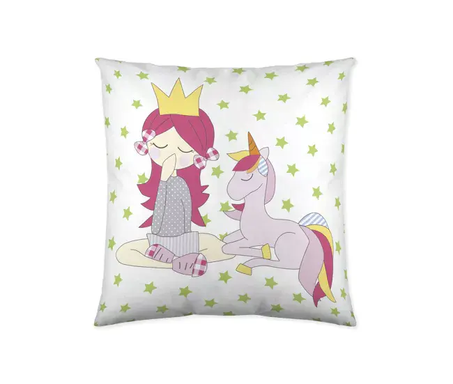 Algodón Egipcio 100% FUNDA DE COJIN VACIO LOVELY 50x50 CM CON IMPRESIÓN POR AMBAS CARAS