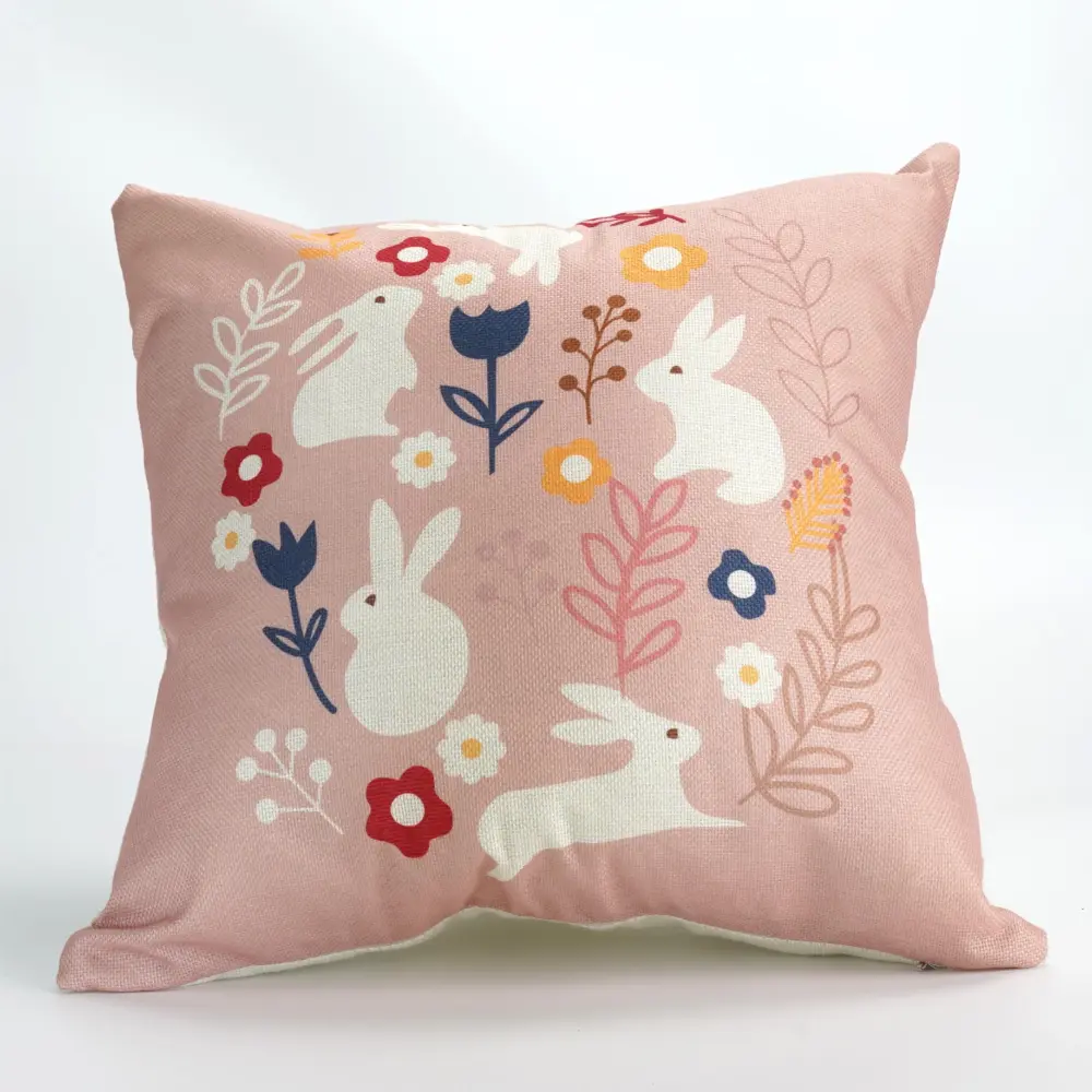 Algodón Egipcio 100% Funda de cojín 40x40cm Tulipán de Pascua