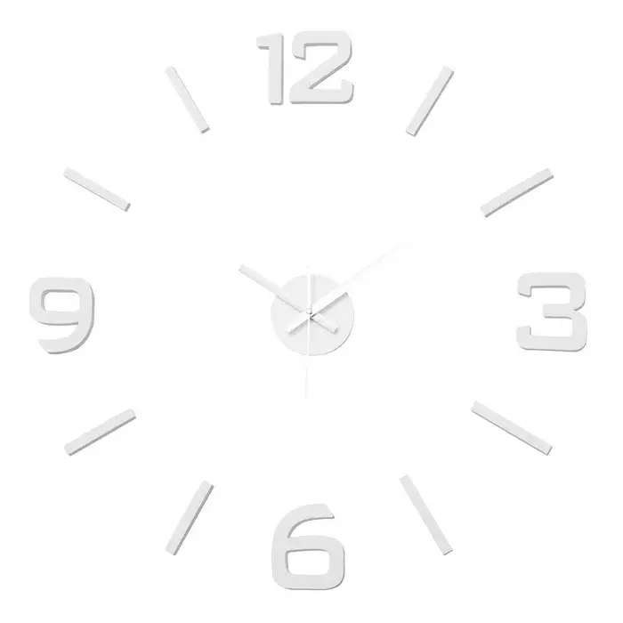 Reloj wall sticker eva-pp blanco Diseño Industrial